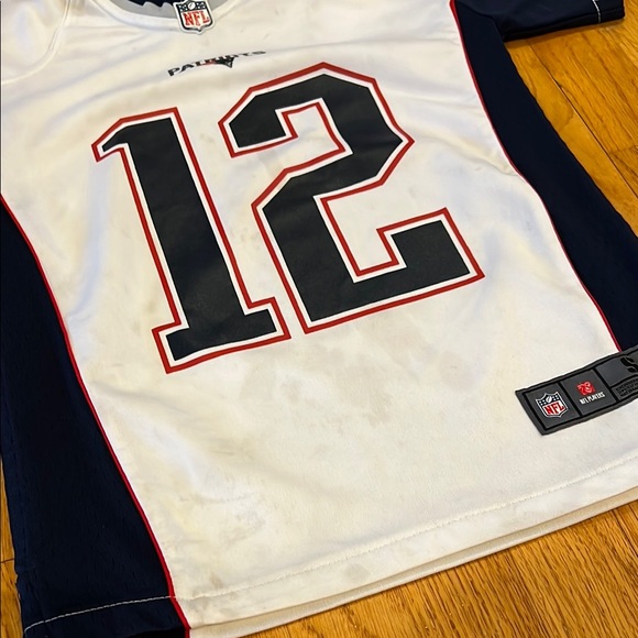 Nike Tom Brady #12 Kids Patriots Jersey size boys small (8) - Picture 3 of 11